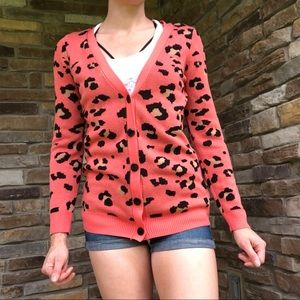 Pink Leopard Sweater